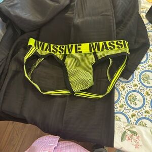 Andrew Christian Vibrant Yellow Briefs with Black Details